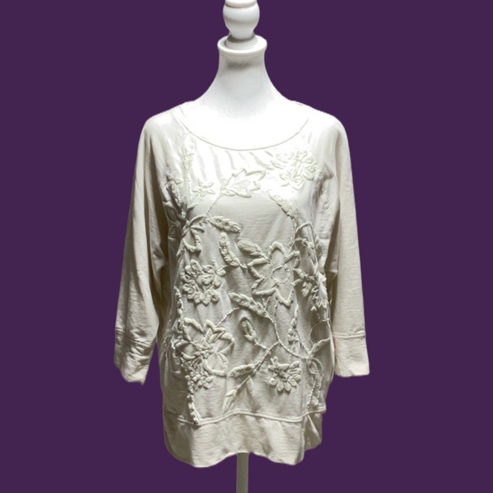 Lucky Lotus Embroidered Top